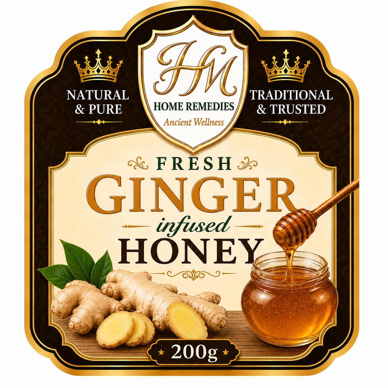 Fresh Ginger Infused Honey