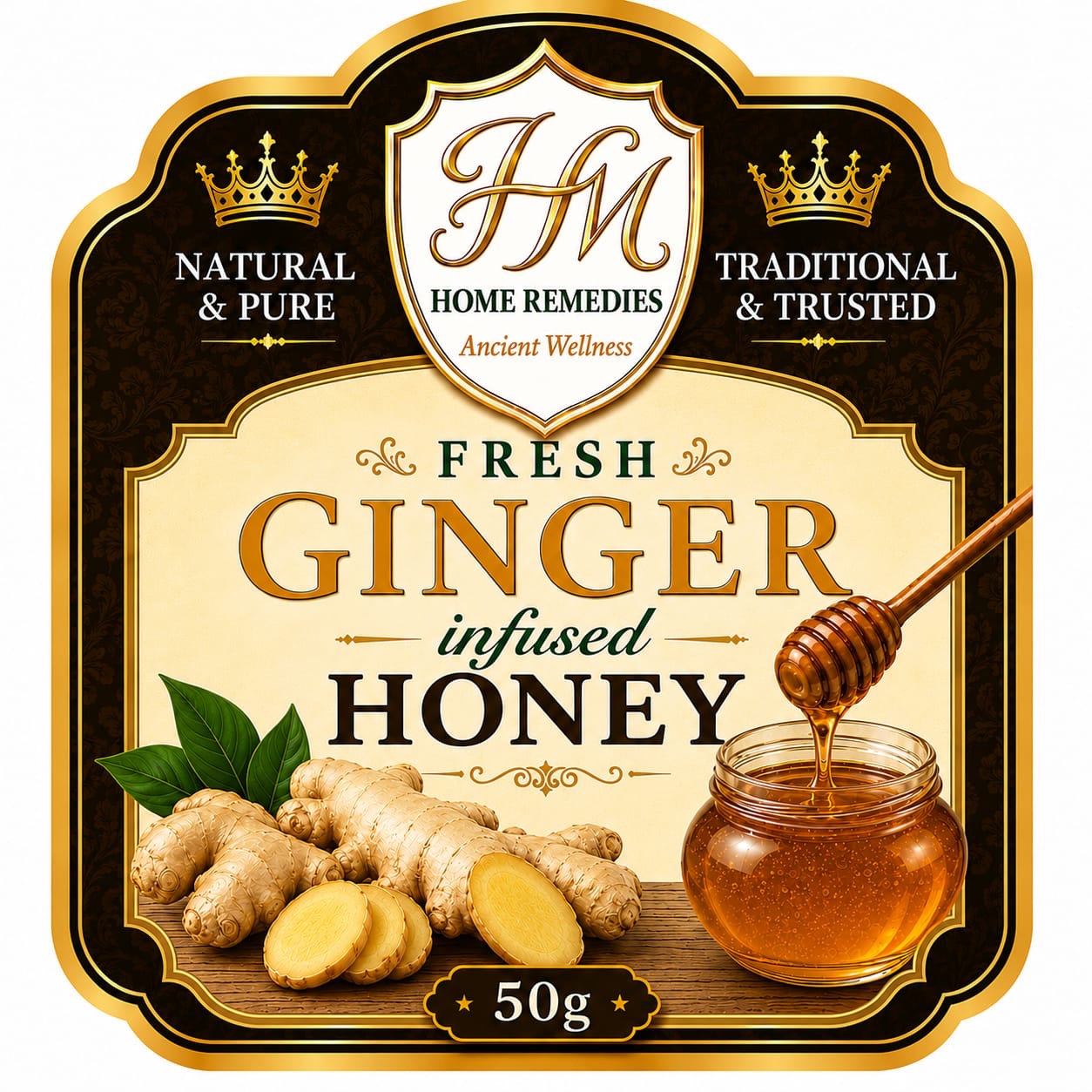 Fresh Ginger Infused Honey